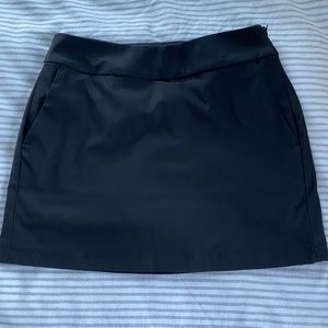 Womens Black Golf Mini Skirt